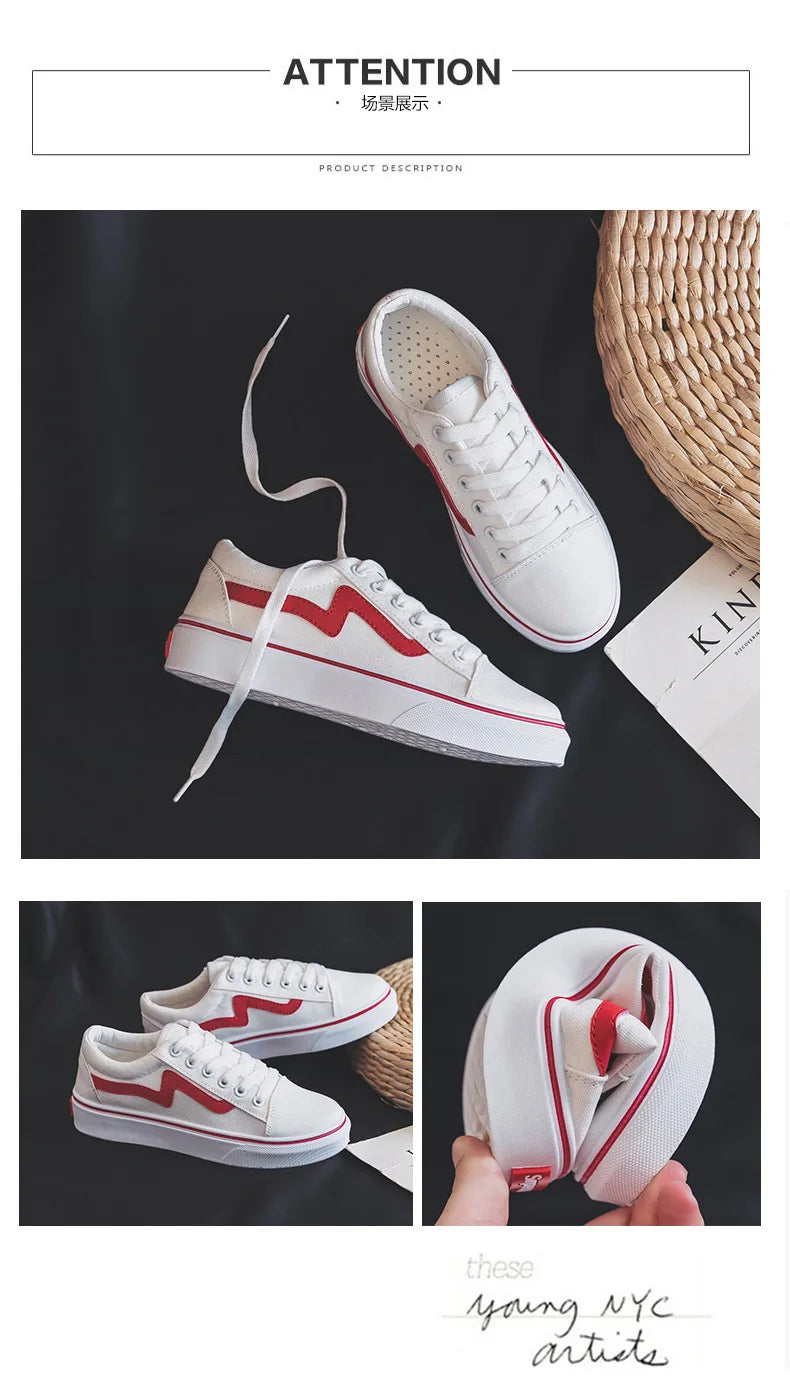 2023 Women’s Denim Canvas Sneakers – Casual Platform Vulcanized Shoes