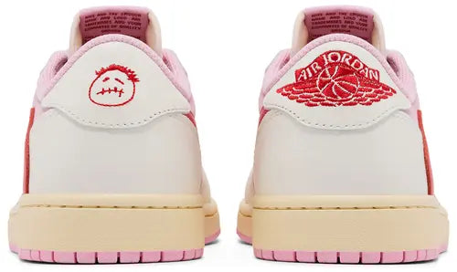 Travis Scott x Air Jordan 1 Retro Low OG 'Sail Tropical Pink' | Premium Lifestyle Sneakers | LJMach
