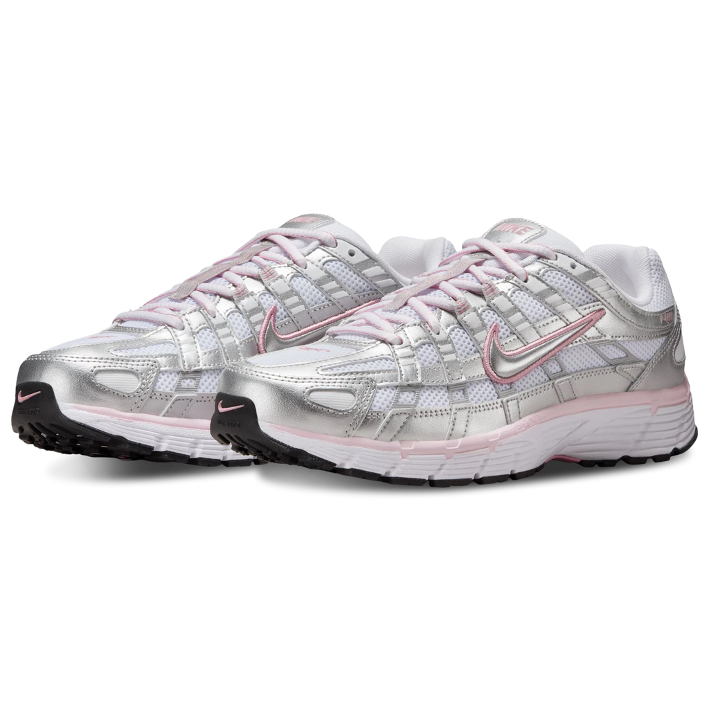 Nike P-6000 unisex trainers in silver and pink