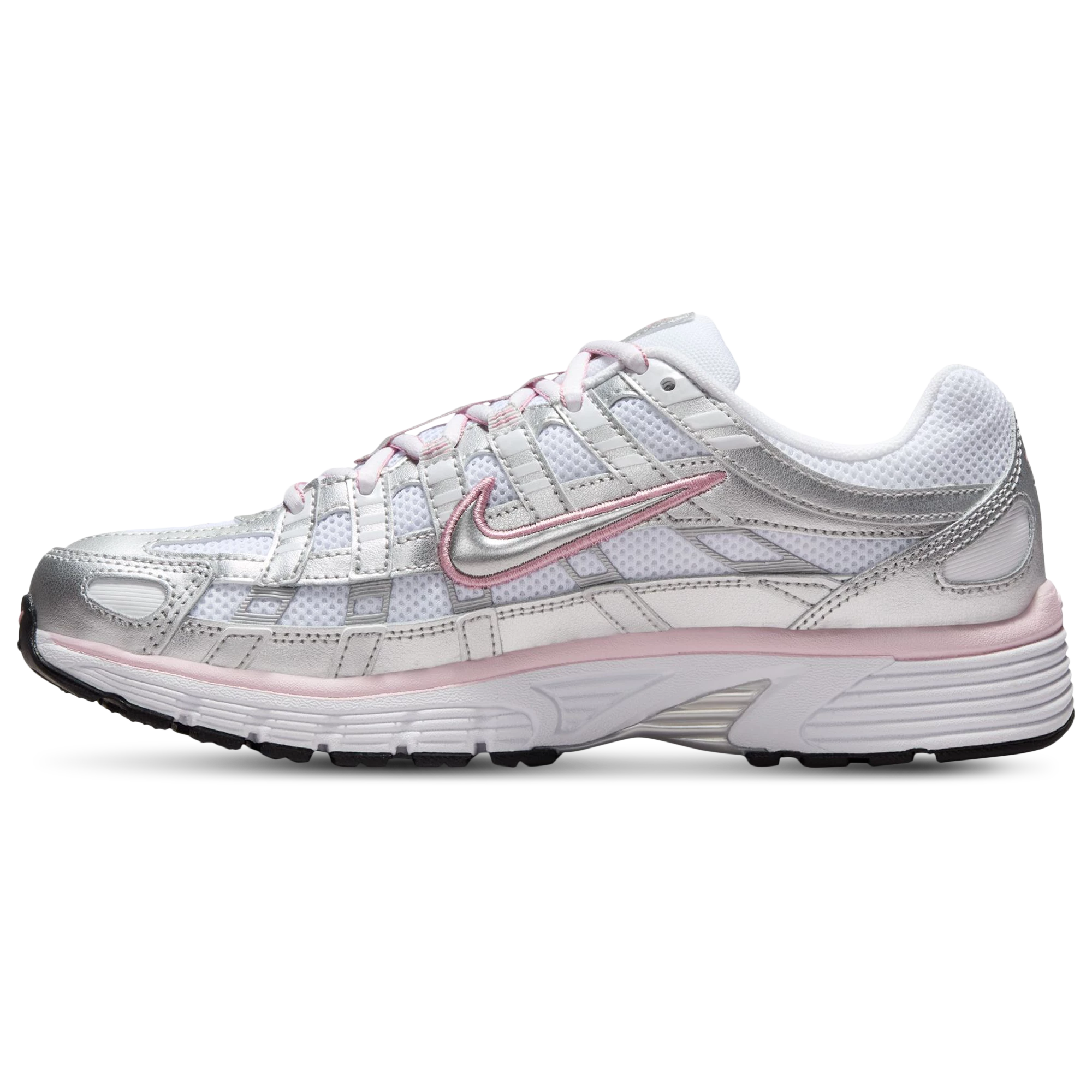 Nike P-6000 unisex trainers in silver and pink