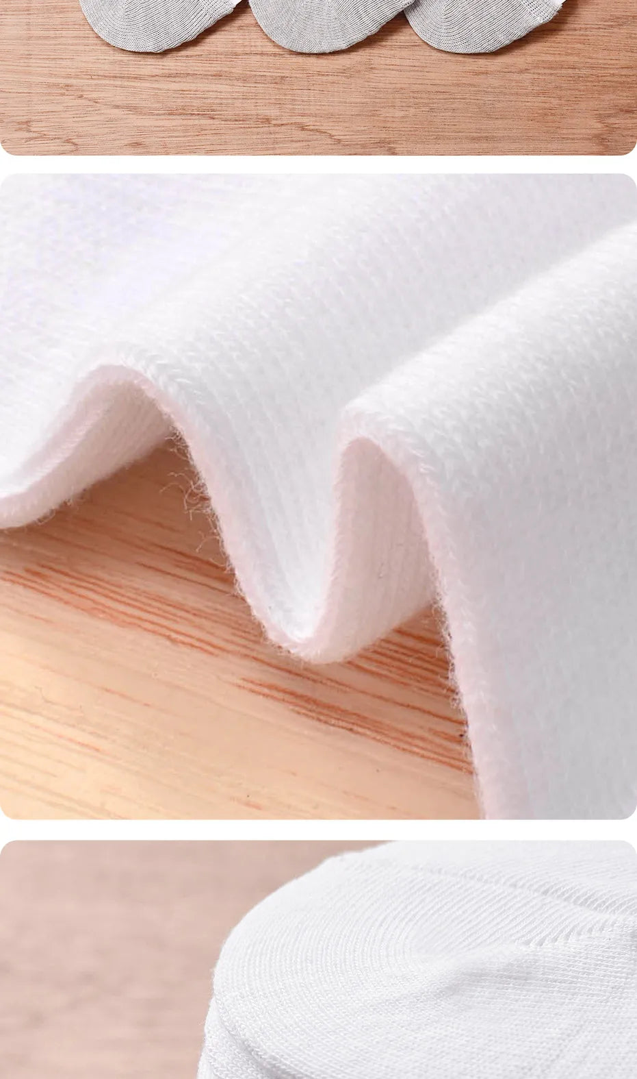 5 Pairs Kids Invisible Cotton Socks Soft, Non Slip, Low Cut Casual Socks