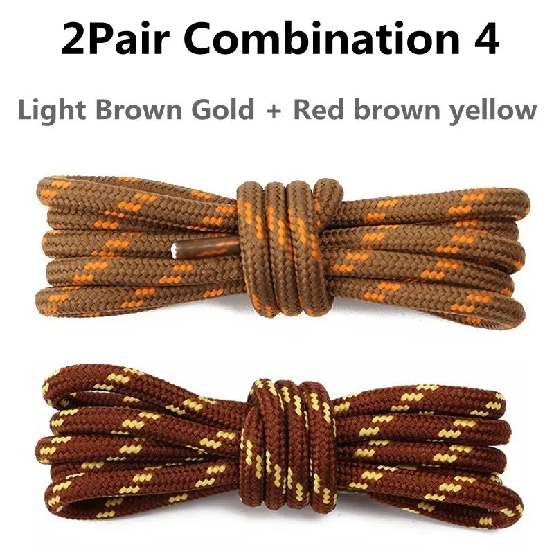 Round Sports Shoelaces 4/10PCS – Durable Hiking Shoe Laces 100–160CM