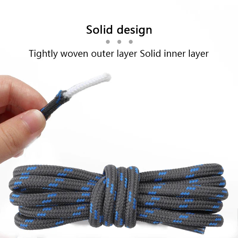 Round Sports Shoelaces 4/10PCS – Durable Hiking Shoe Laces 100–160CM