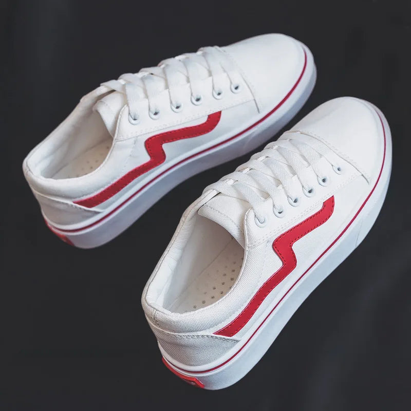 2023 Women’s Denim Canvas Sneakers – Casual Platform Vulcanized Shoes