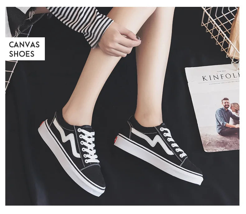 2023 Women’s Denim Canvas Sneakers – Casual Platform Vulcanized Shoes