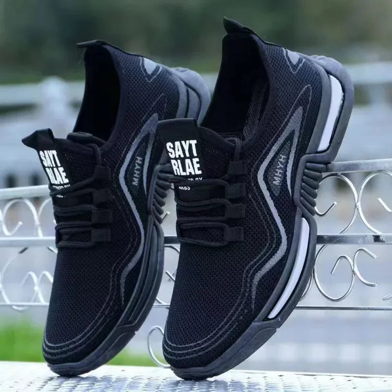 Men’s Slip-On Running Sneakers – Breathable, Non-Slip Sports & Walking Shoes