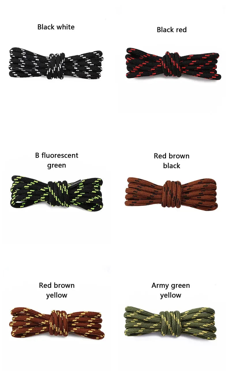 Round Sports Shoelaces 4/10PCS – Durable Hiking Shoe Laces 100–160CM