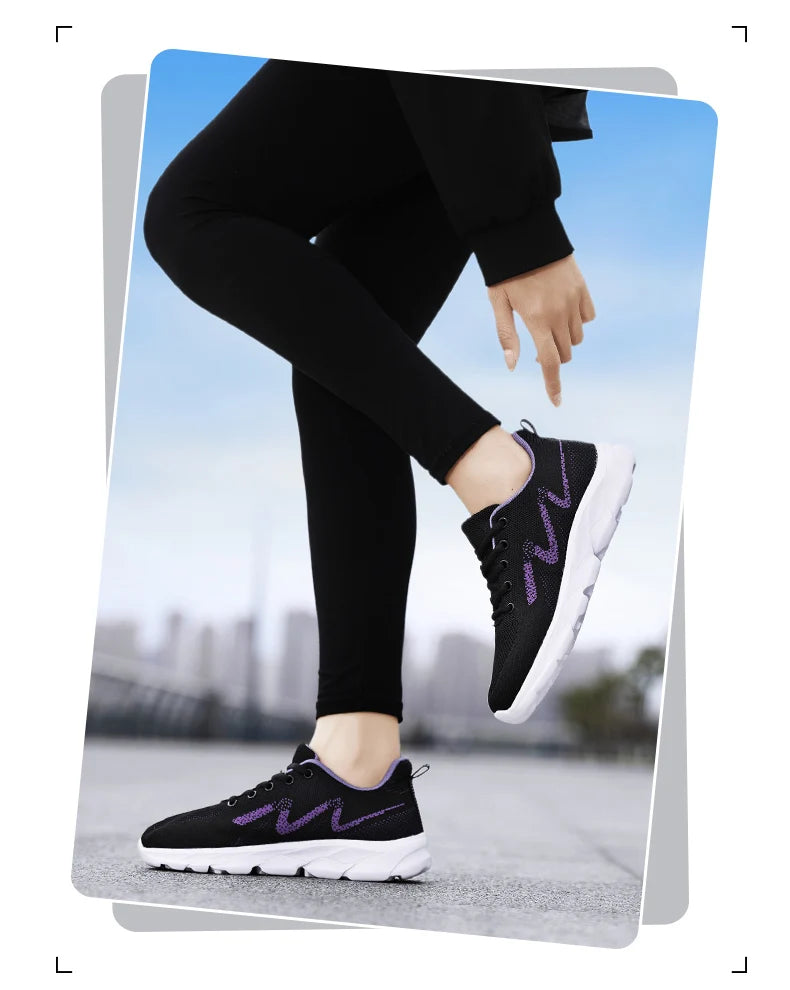 2024 Womens Trendy Sneakers Comfortable Breathable Casual Sport Shoes