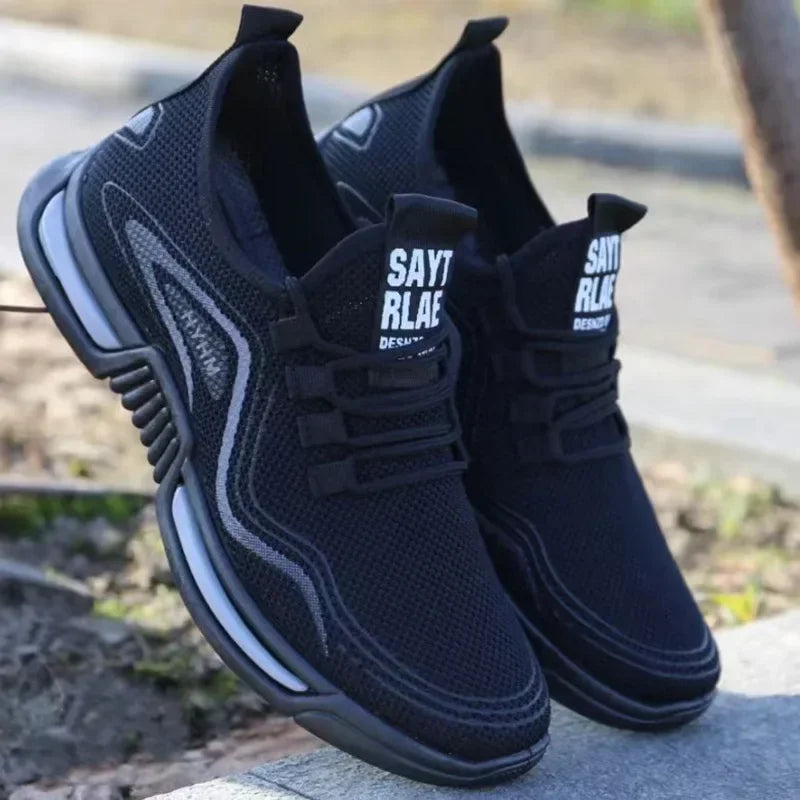Men’s Slip-On Running Sneakers – Breathable, Non-Slip Sports & Walking Shoes