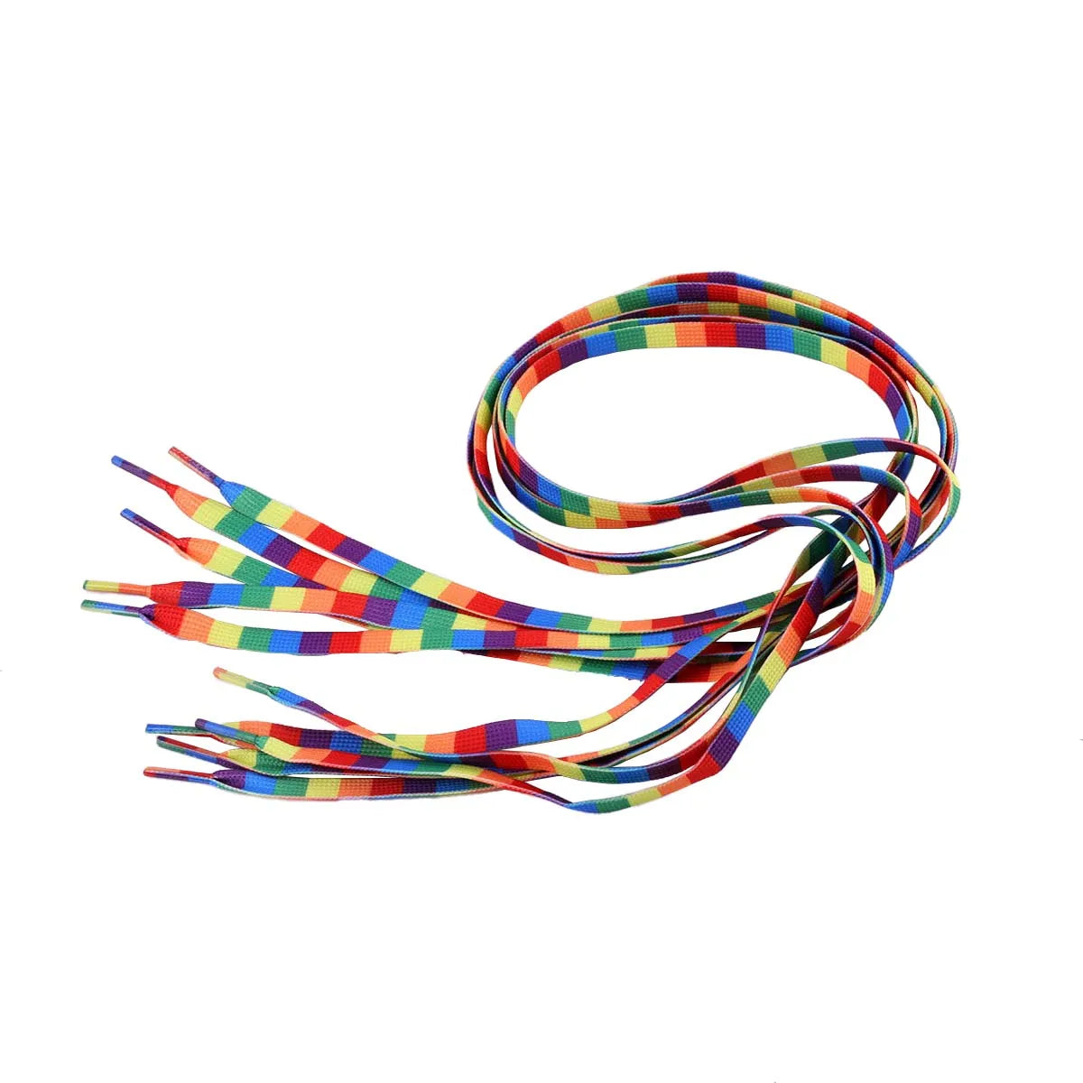 Rainbow Shoelaces Long Rainbow Shoelaces for Sneakers Colored Shoe Laces for Sneakers Colorful Rainbow LGBTQ Pride Shoe Laces