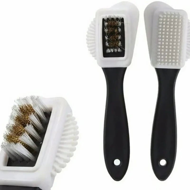 3 in 1 Suede & Nubuck Shoe Brush Multi Material Cleaner for Stains & Dust