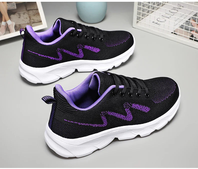 2024 Womens Trendy Sneakers Comfortable Breathable Casual Sport Shoes