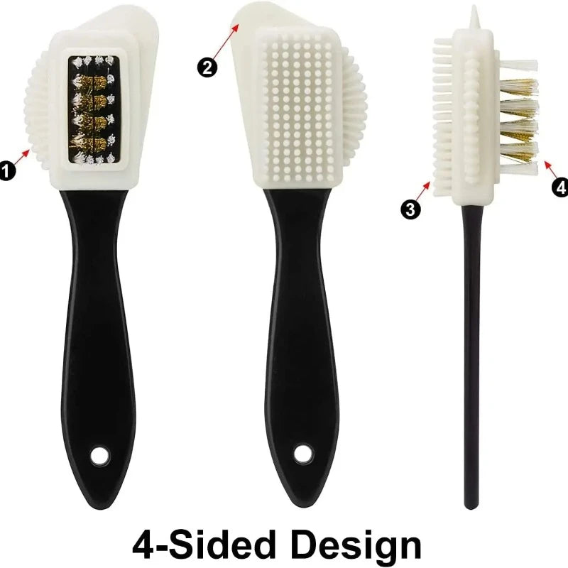 3 in 1 Suede & Nubuck Shoe Brush Multi Material Cleaner for Stains & Dust