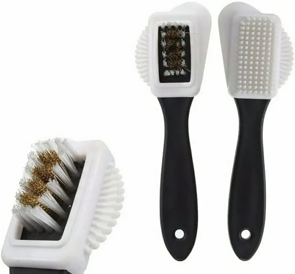 3 in 1 Suede & Nubuck Shoe Brush Multi Material Cleaner for Stains & Dust