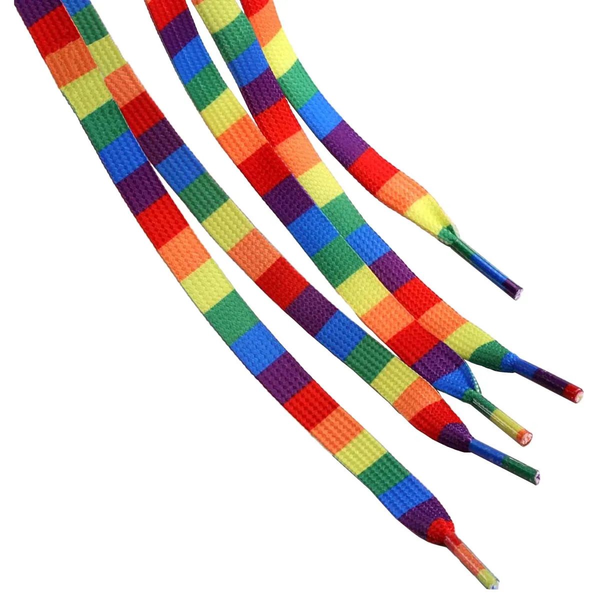 Rainbow Shoelaces Long Rainbow Shoelaces for Sneakers Colored Shoe Laces for Sneakers Colorful Rainbow LGBTQ Pride Shoe Laces