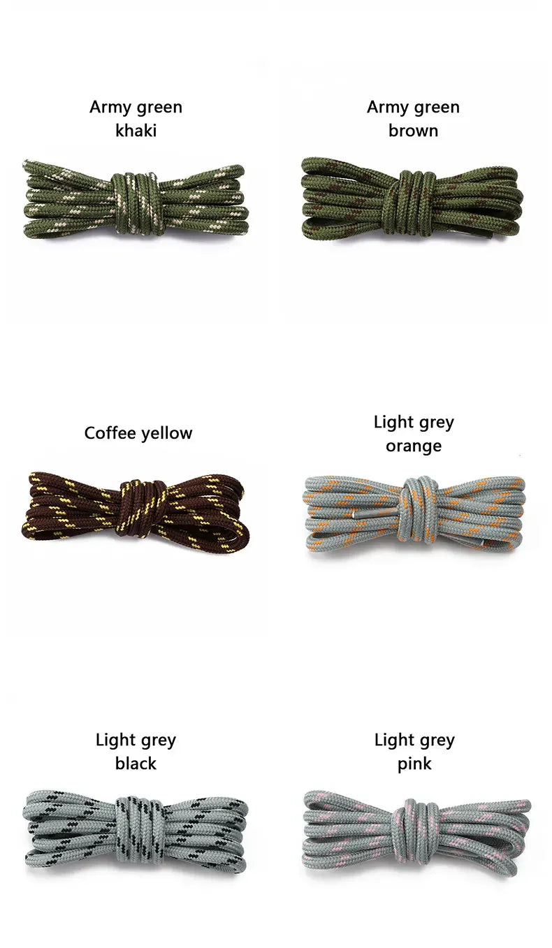 Round Sports Shoelaces 4/10PCS – Durable Hiking Shoe Laces 100–160CM