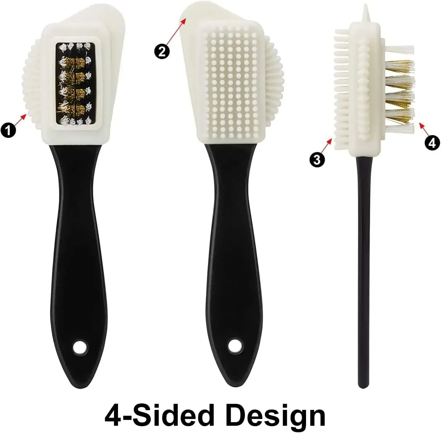 3 in 1 Suede & Nubuck Shoe Brush Multi Material Cleaner for Stains & Dust