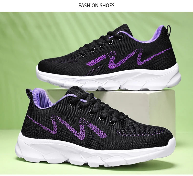 2024 Womens Trendy Sneakers Comfortable Breathable Casual Sport Shoes