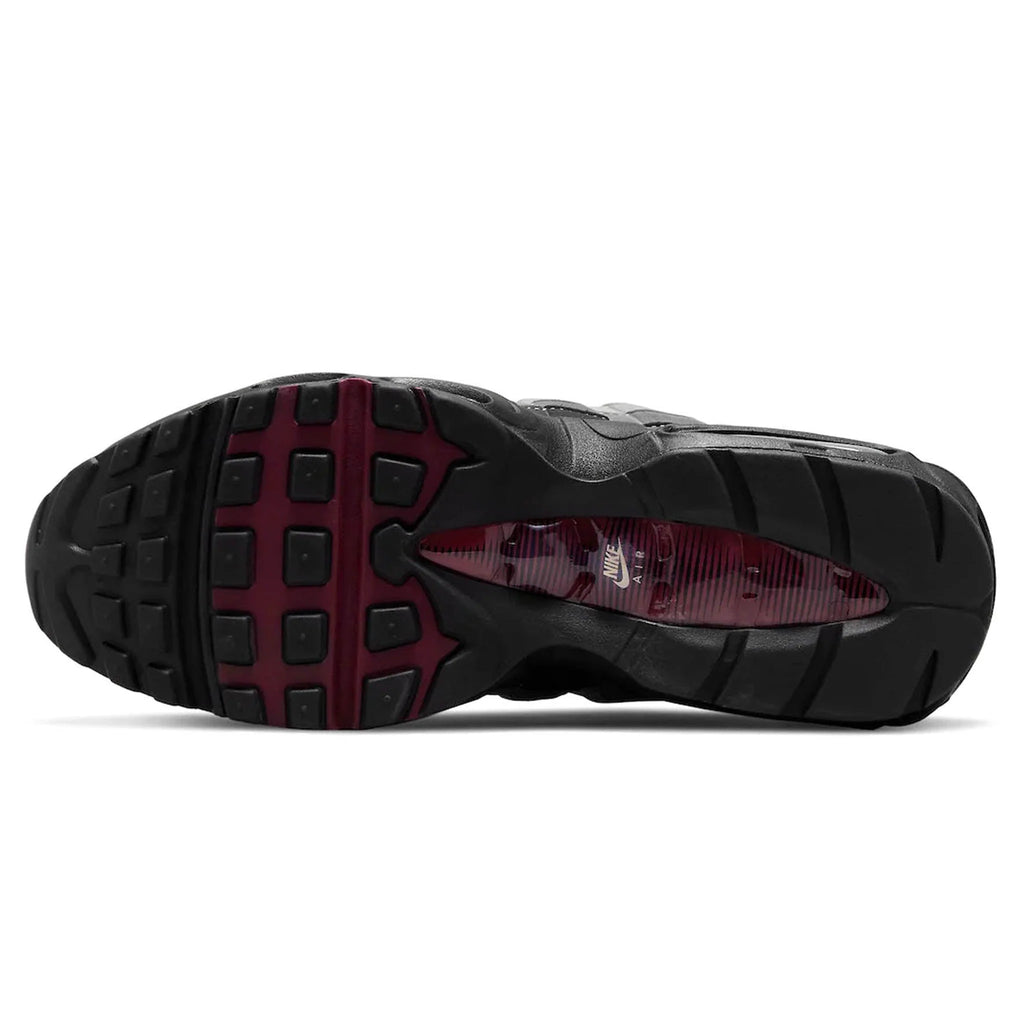 Black and burgundy Nike Air Max sneaker sole, premium quality footwear at Lloyds Jones