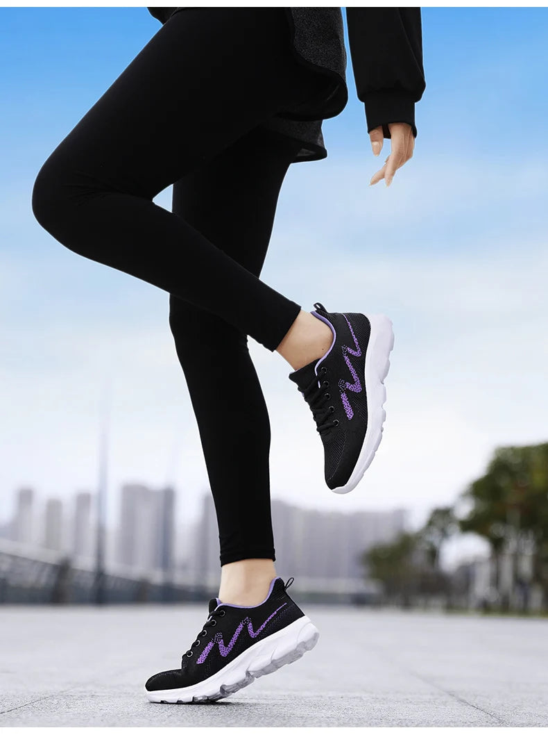 2024 Womens Trendy Sneakers Comfortable Breathable Casual Sport Shoes