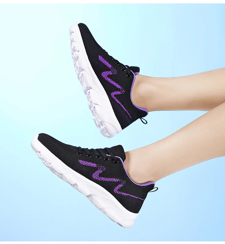 2024 Womens Trendy Sneakers Comfortable Breathable Casual Sport Shoes