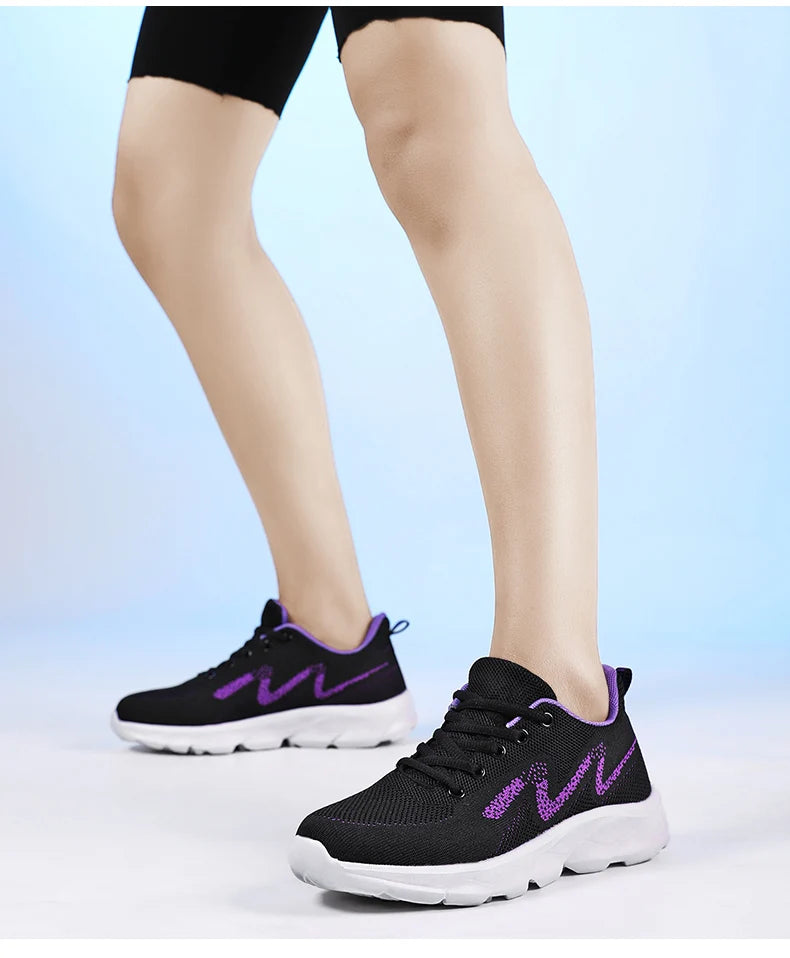 2024 Womens Trendy Sneakers Comfortable Breathable Casual Sport Shoes