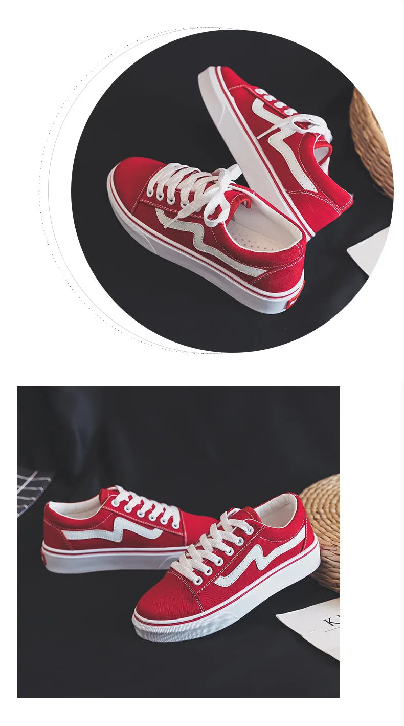 2023 Women’s Denim Canvas Sneakers – Casual Platform Vulcanized Shoes