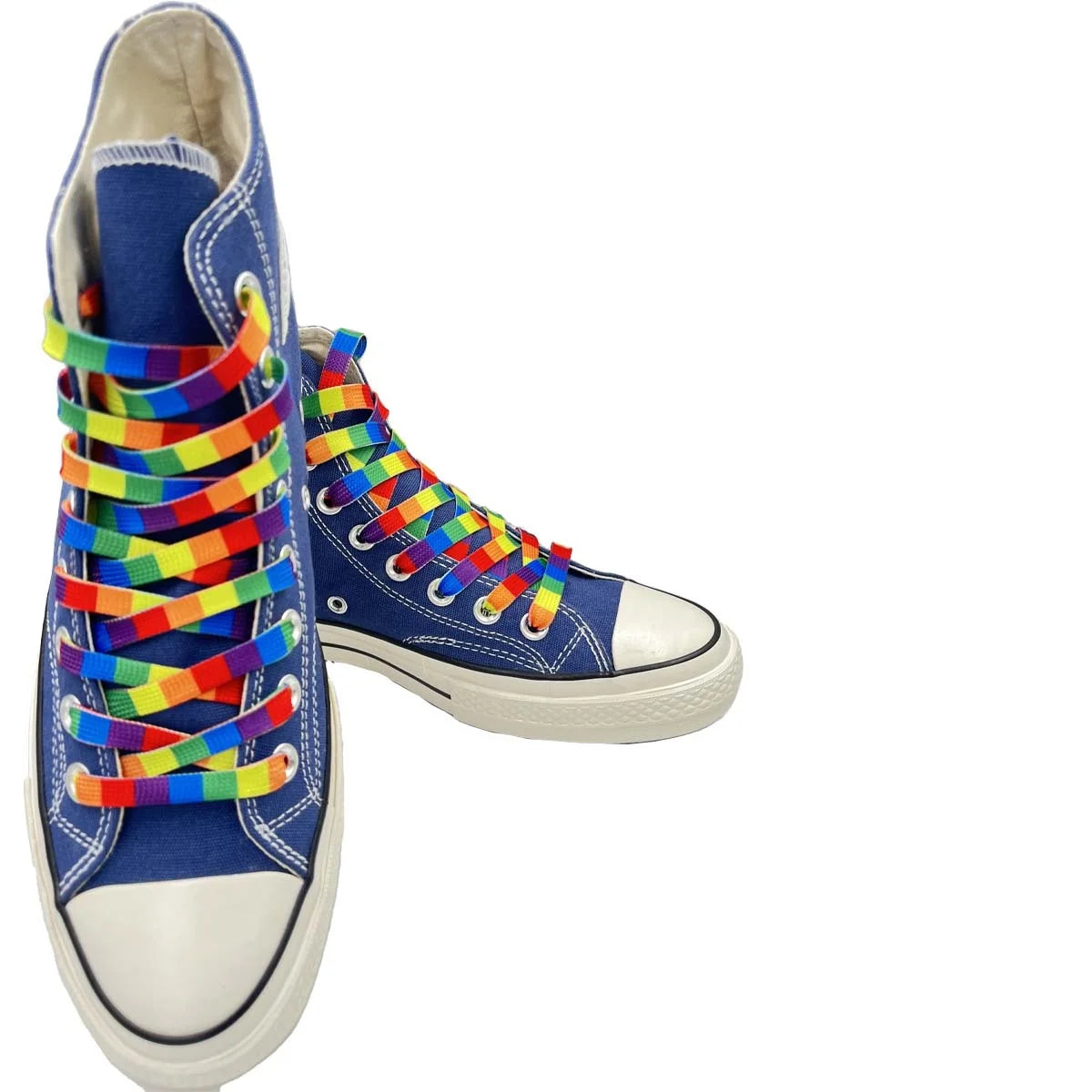 Rainbow Shoelaces Long Rainbow Shoelaces for Sneakers Colored Shoe Laces for Sneakers Colorful Rainbow LGBTQ Pride Shoe Laces