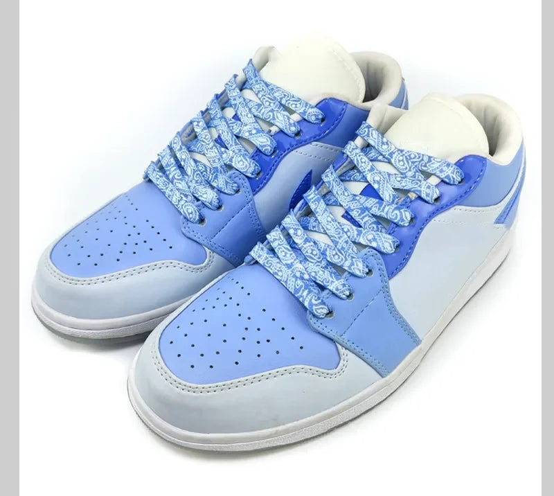 1Pair Gilding Flat Shoelaces Sneakers laces for shoes Hand painted Sports Casual Basketball Tennis Shoelace