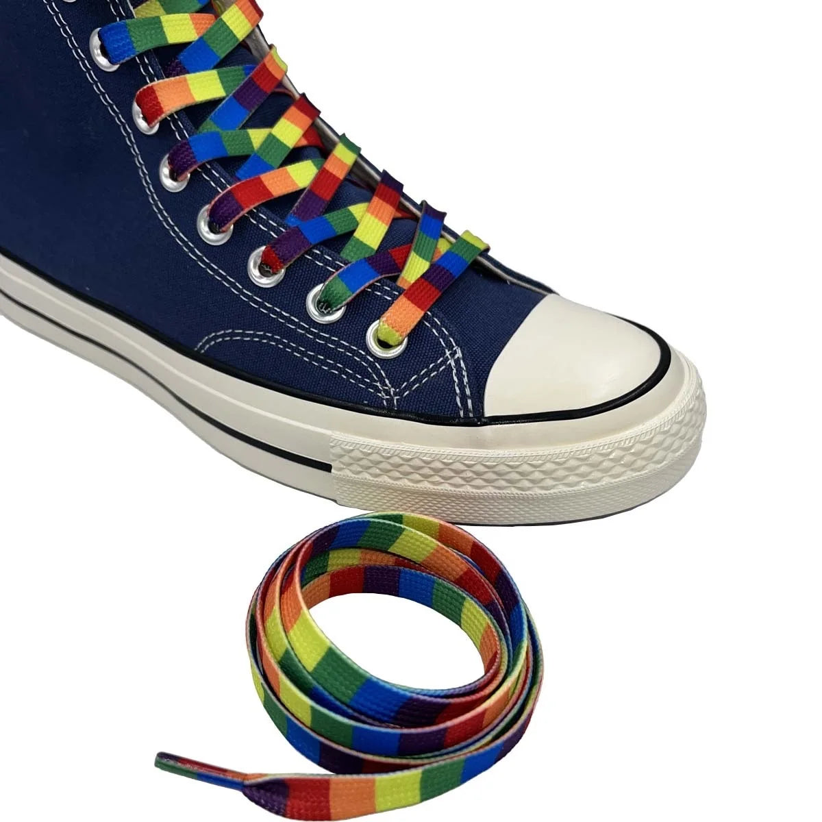 Rainbow Shoelaces Long Rainbow Shoelaces for Sneakers Colored Shoe Laces for Sneakers Colorful Rainbow LGBTQ Pride Shoe Laces