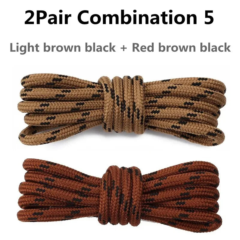 Round Sports Shoelaces 4/10PCS – Durable Hiking Shoe Laces 100–160CM